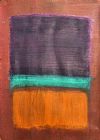 The Bunch of Violets Paintings - Violet and Orange and a Slice of Green by 2010